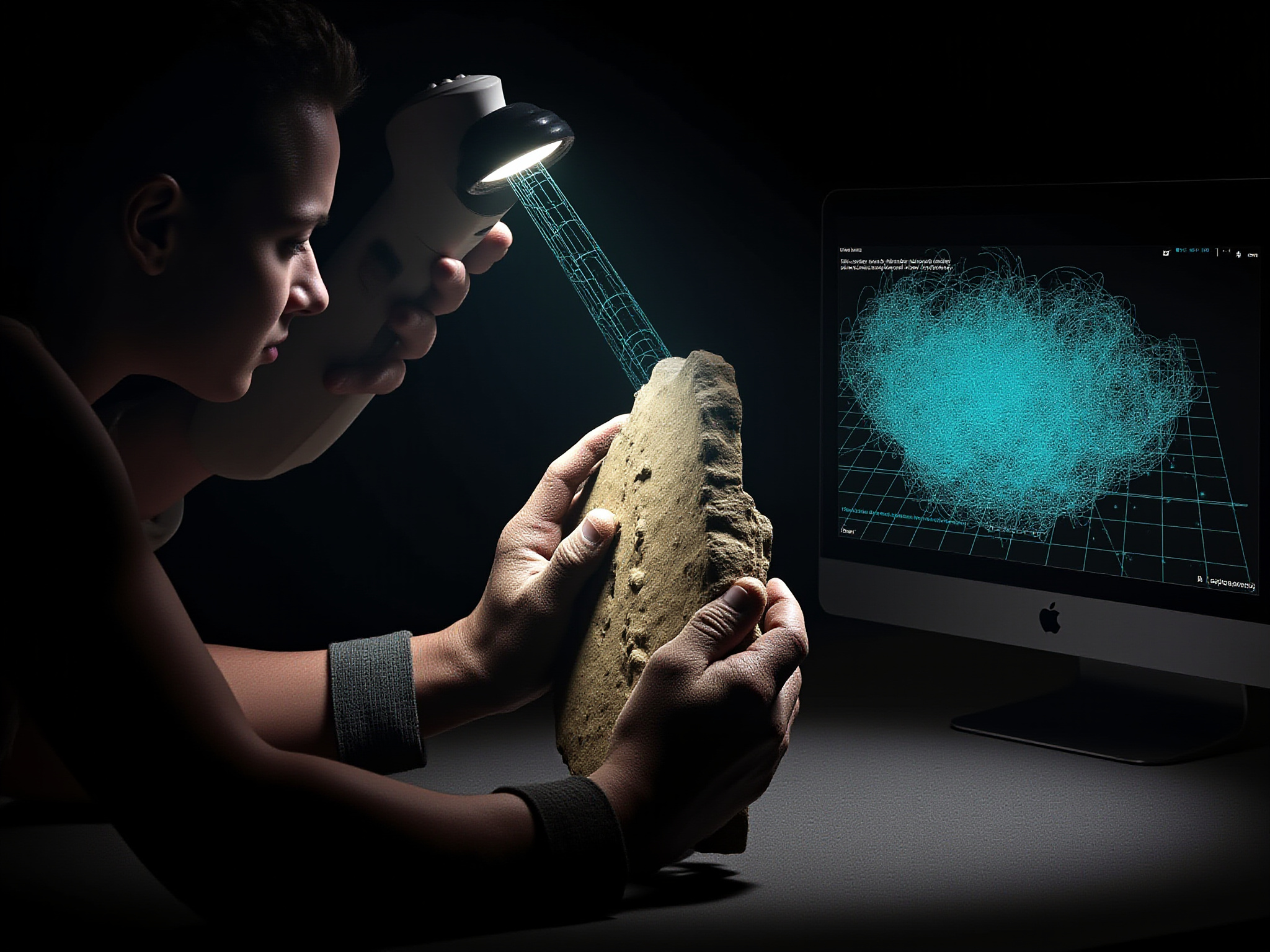 Ручное 3D-сканирование фрагмента конструкции